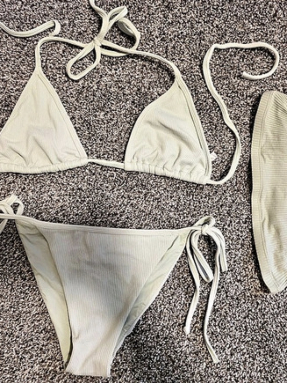 Toluca m/l Green Tie-Side Bikini Set Like New